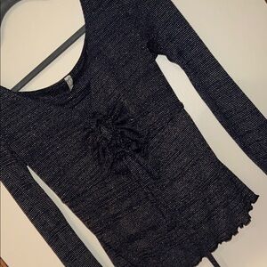 Black Long Sleeve Women's Top